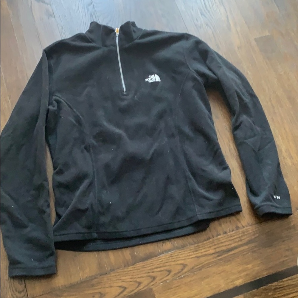 North Face black fleece pullover